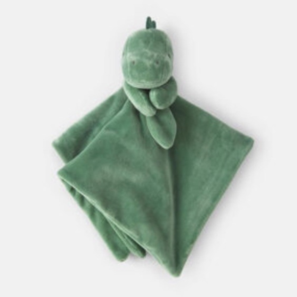 NWT Carters Baby Green Dinosaur Lovey Cuddle Plush Security Blanket Infant Gift